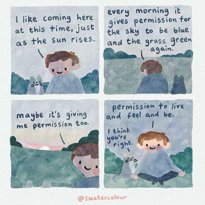 Artist Helps Calm Anxious Minds With The Comforting Cat Comics (38 New Pics)