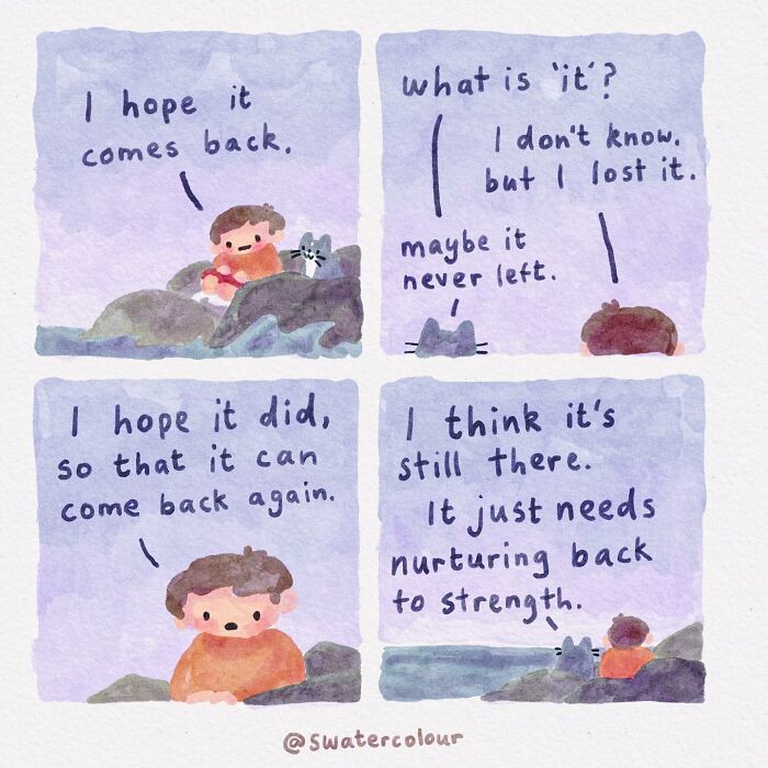 Artist Helps Calm Anxious Minds With The Comforting Cat Comics (38 New Pics)