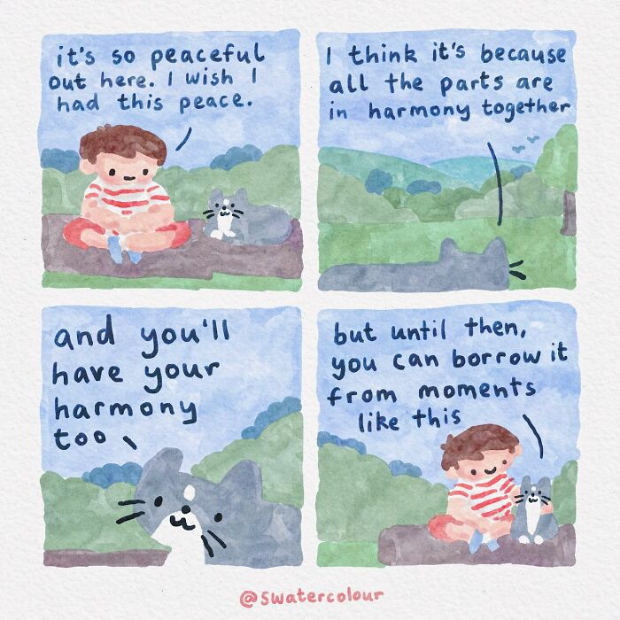 Artist Helps Calm Anxious Minds With The Comforting Cat Comics (38 New Pics)