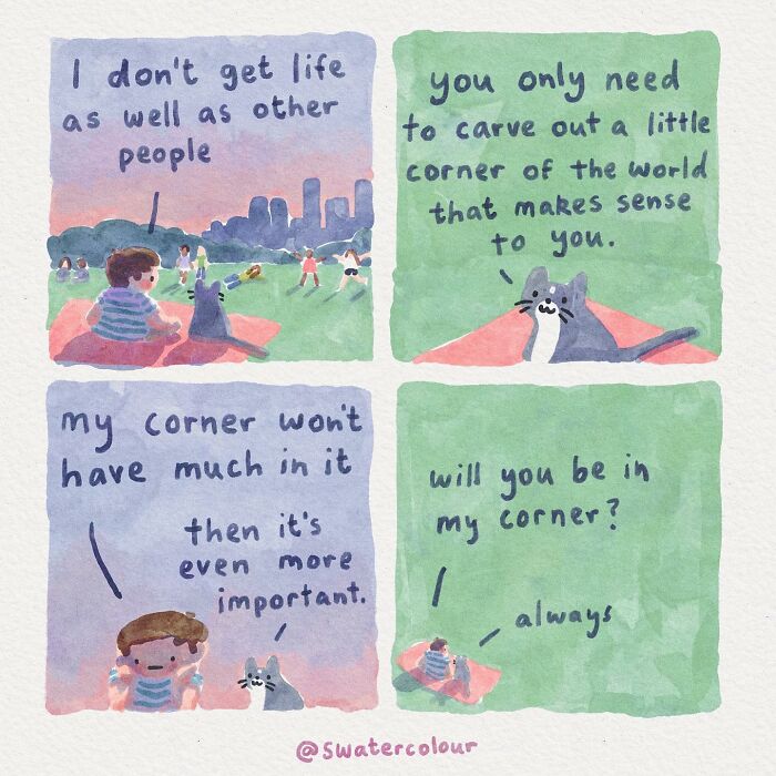 Artist Helps Calm Anxious Minds With The Comforting Cat Comics (38 New Pics)