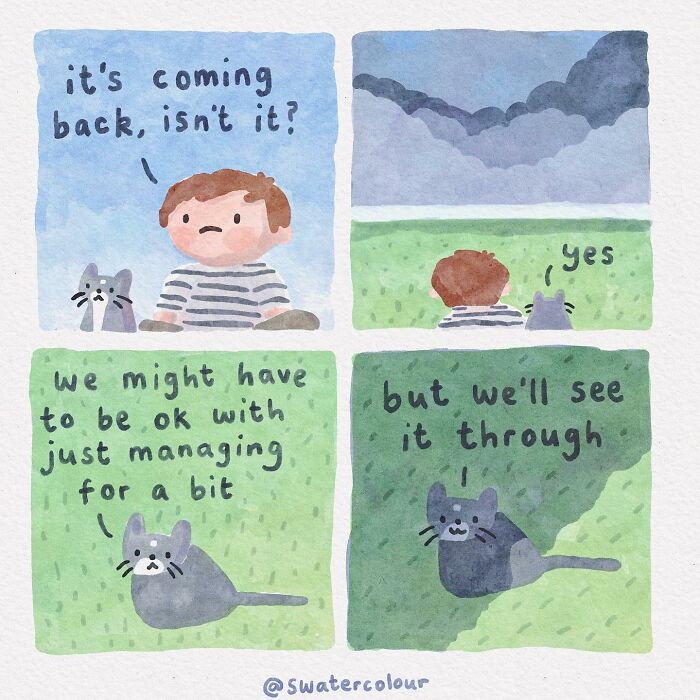 Artist Helps Calm Anxious Minds With The Comforting Cat Comics (38 New Pics)