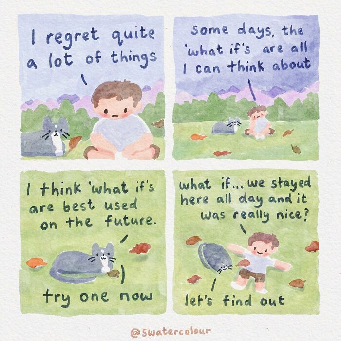 Artist Helps Calm Anxious Minds With The Comforting Cat Comics (38 New Pics)