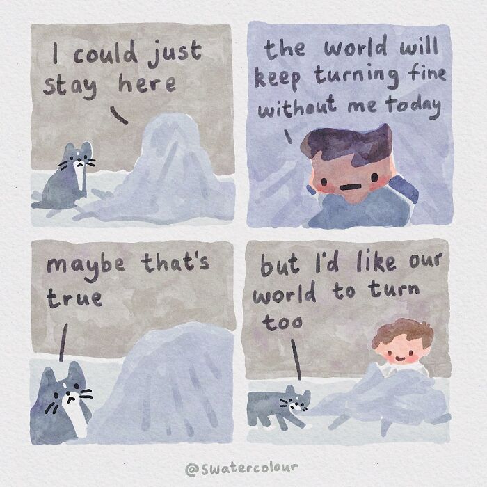 Artist Helps Calm Anxious Minds With The Comforting Cat Comics (38 New Pics)