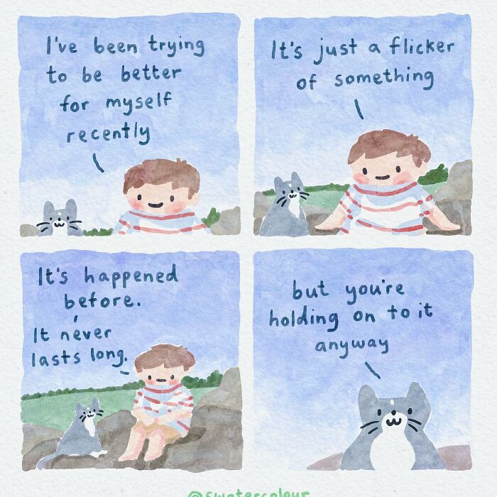 Artist Helps Calm Anxious Minds With The Comforting Cat Comics (38 New Pics)