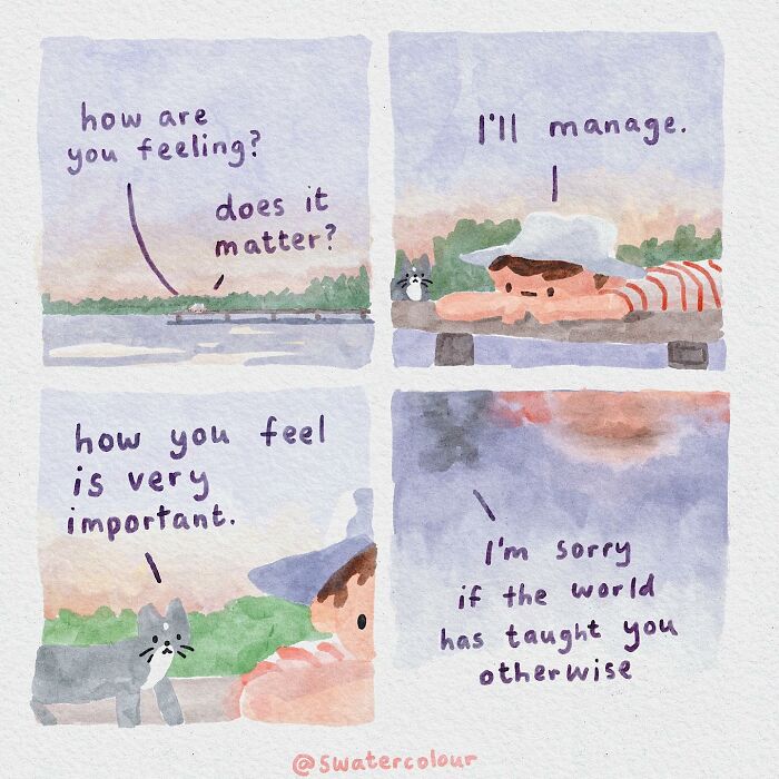Artist Helps Calm Anxious Minds With The Comforting Cat Comics (38 New Pics)