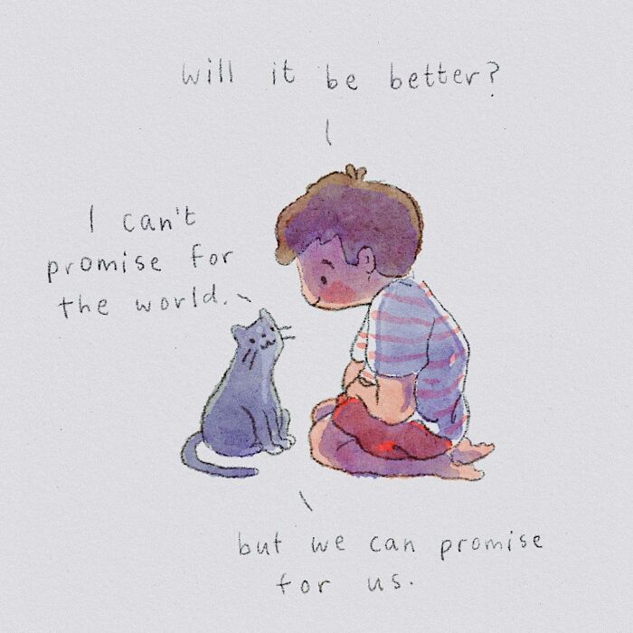 Artist Helps Calm Anxious Minds With The Comforting Cat Comics (38 New Pics)