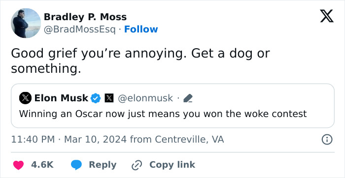 People Are Roasting Elon Musk Over His &ldquo;Woke&rdquo; Oscars Comment, And It&rsquo;s Hilarious