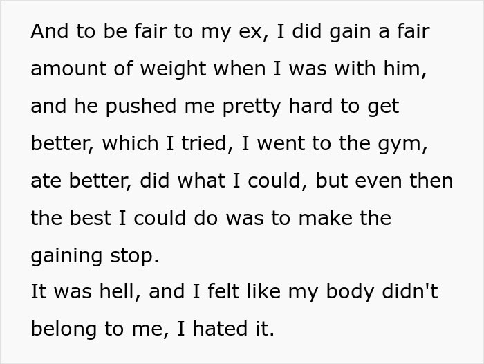 Guy Dumps GF After No Longer Being Attracted To Her, Feels Betrayed Once She Loses Weight - 3