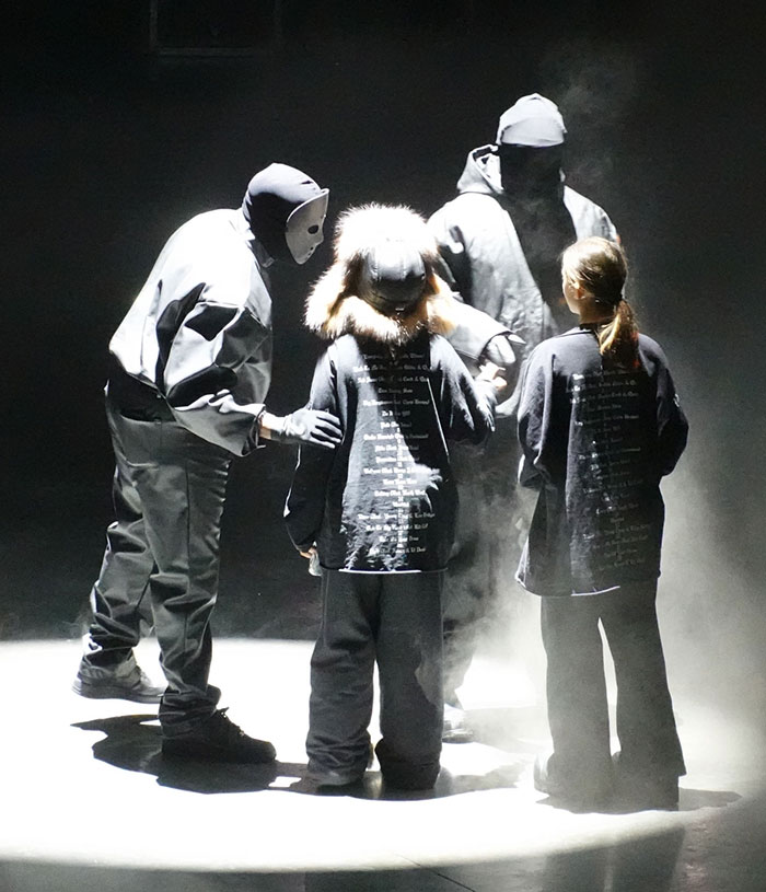 Kim Kardashian Goes To Kanye's Listening Party With Their Kids&mdash;And Bianca Censori