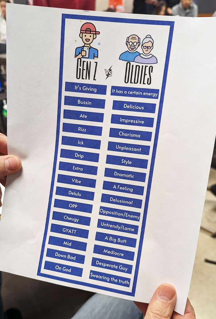 My Millennial English Teacher Gave This Slang Guide To All Of The Old Teachers Today