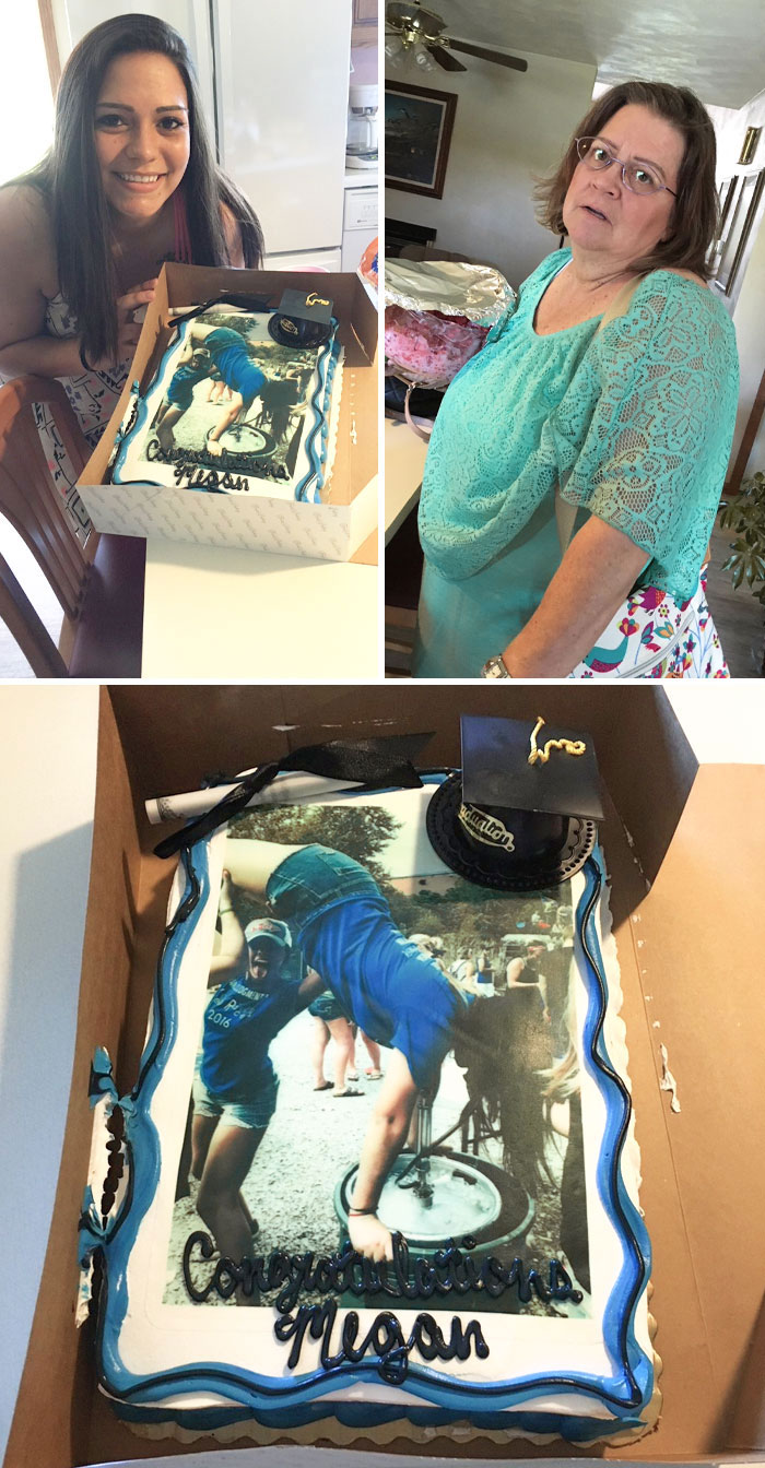 Mom Left Me In Charge Of Making My Graduation Cake. She Wasn’t Thrilled With The Result