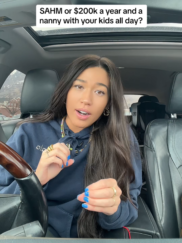TikToker Asks Women If They Would Rather Make $200K A Year Or Be A SAHM, Starts A Huge Debate Online