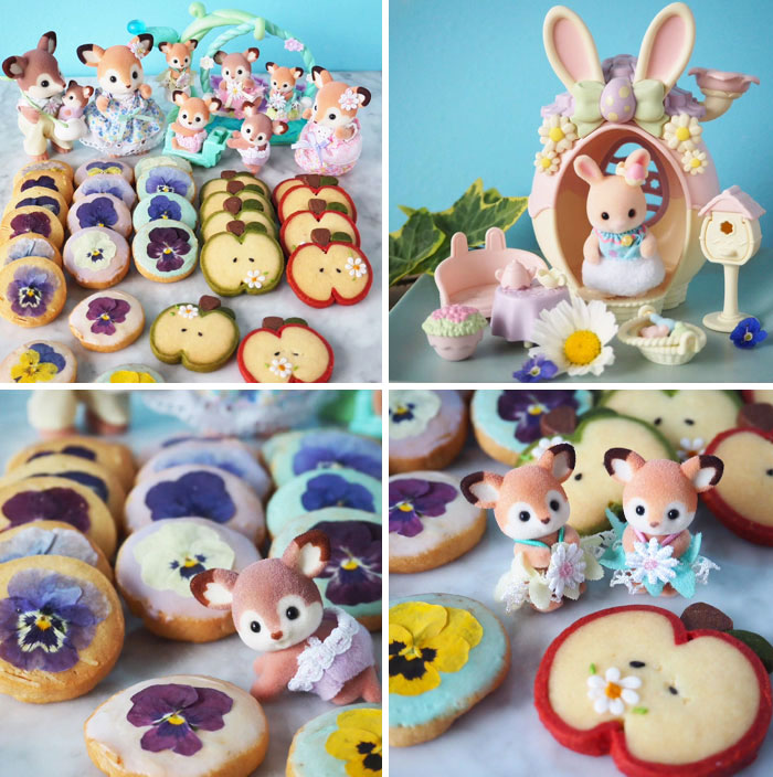 Deer Family And Easter Egg House