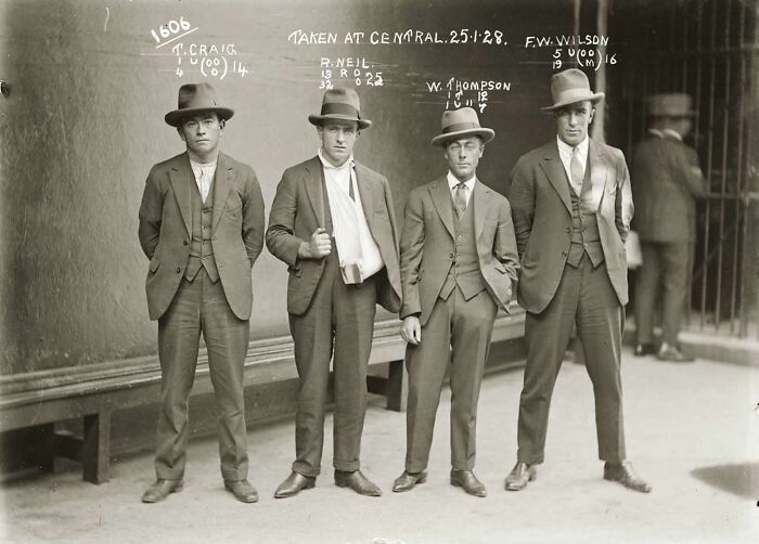 Thomas Craig, Raymond Neil (Aka “Gaffney The Gunman”), William Thompson And Fw Wilson. 1928
