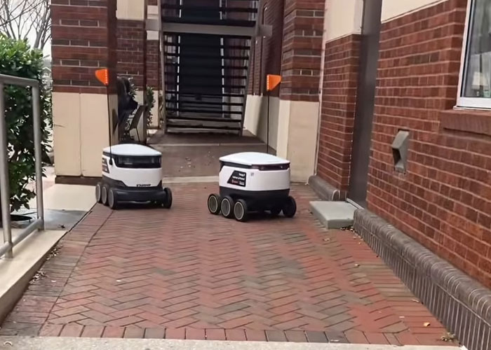 Students Fight Back After College Campus Is “Taken Over” By Delivery Robots Students Fight Back After College Campus Is “Taken Over” By Delivery Robots