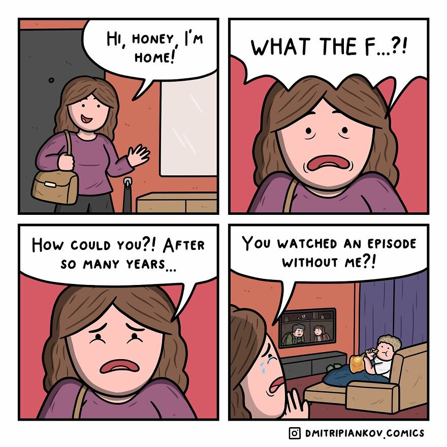 25 New Funny Dark Humor Comics With Twist Endings From Cartoonist Dmitri Piankov