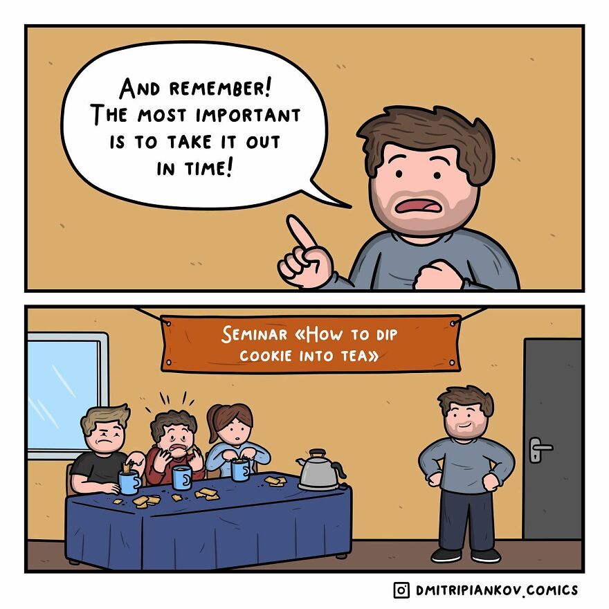 25 New Funny Dark Humor Comics With Twist Endings From Cartoonist Dmitri Piankov