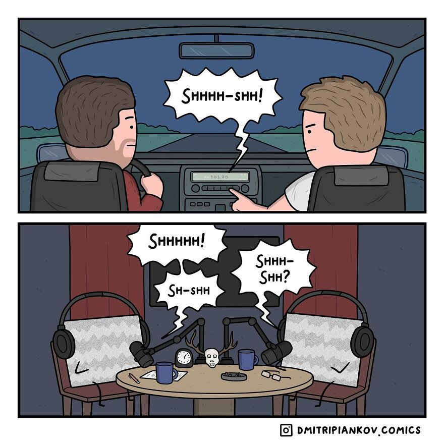 25 New Funny Dark Humor Comics With Twist Endings From Cartoonist Dmitri Piankov