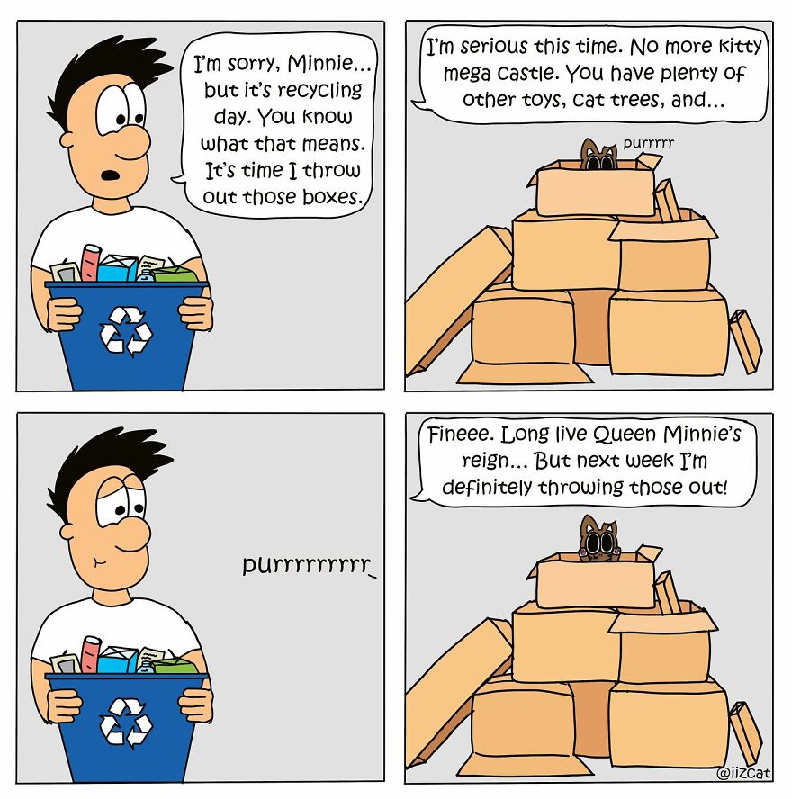 Artist Illustrates Relatable Moments From Life With A Cat, And Many Cat Owners Can Relate (20 New Pics)