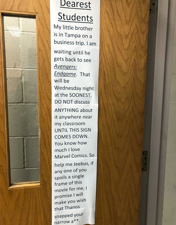 This Teacher Was Extra Serious