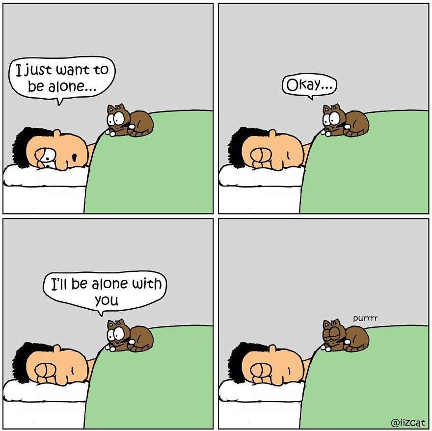 Artist Illustrates Relatable Moments From Life With A Cat, And Many Cat Owners Can Relate (20 New Pics)