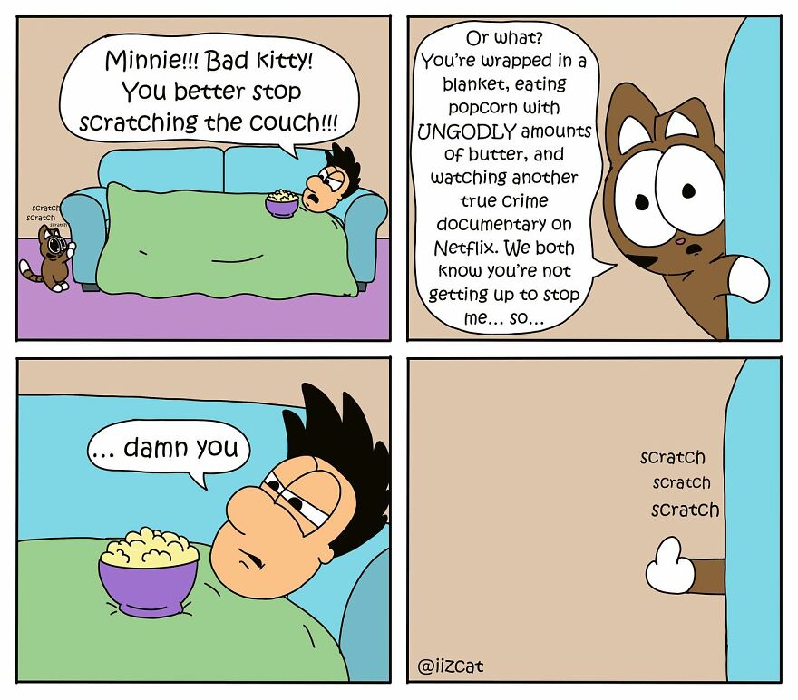 Artist Illustrates Relatable Moments From Life With A Cat, And Many Cat Owners Can Relate (20 New Pics)