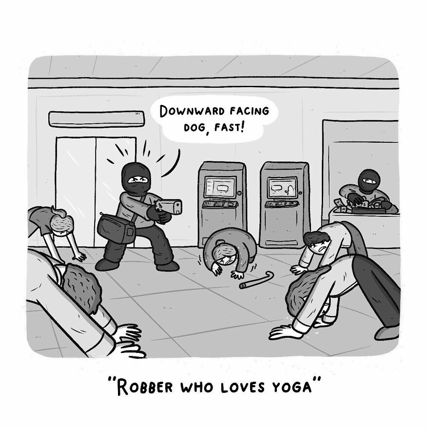 25 New Funny Dark Humor Comics With Twist Endings From Cartoonist Dmitri Piankov