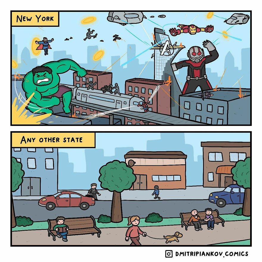 25 New Funny Dark Humor Comics With Twist Endings From Cartoonist Dmitri Piankov