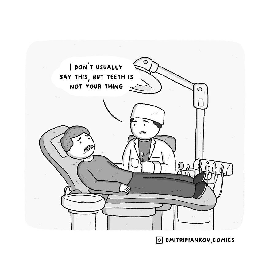 25 New Funny Dark Humor Comics With Twist Endings From Cartoonist Dmitri Piankov