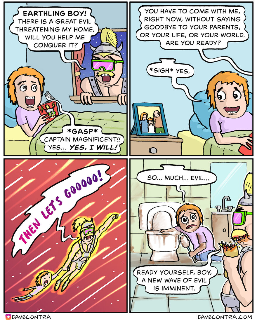 31 Comics With Unexpectedly Dark Twists By Dave Contra (New Pics)