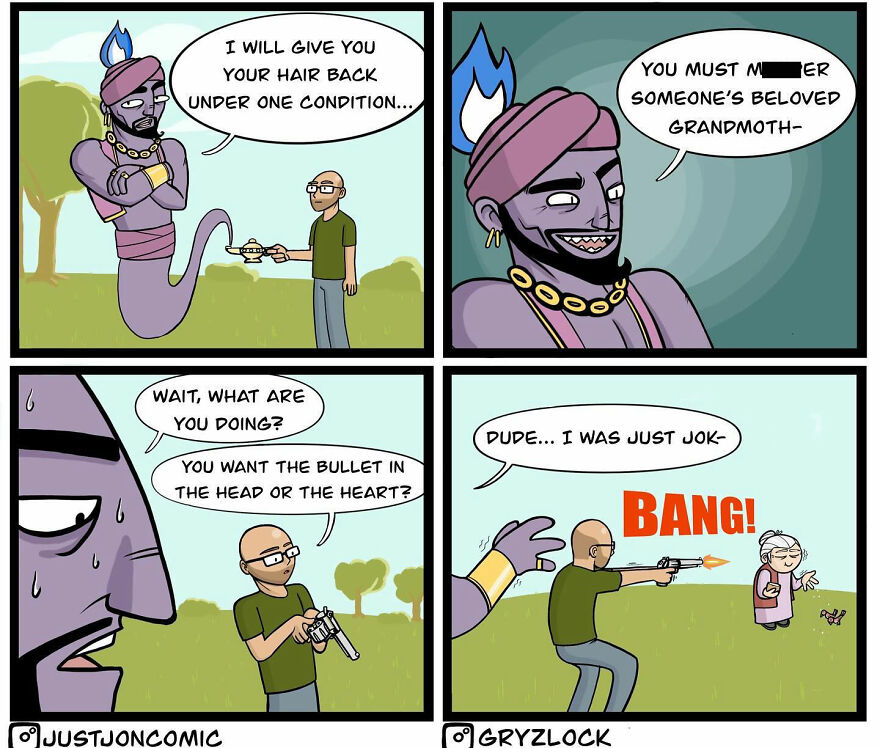 This Artist Draws Sarcastic Comics With Twisted Endings (New Pics)