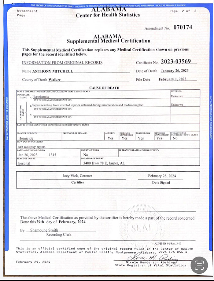 &ldquo;Malicious Abuse&rdquo;: Inmate&rsquo;s Freezing Passing Ruled Homicide, Lawsuit Reveals Horrific Details