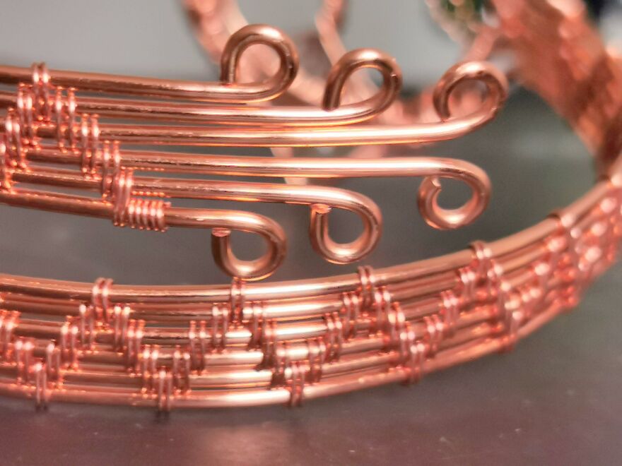 I Used Ten Meters Of Copper Wire To Make This Tree Armband I Used Ten Meters Of Copper Wire To Make This Tree Armband