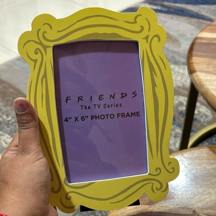 Hang Memories The Friends Way: Iconic Yellow Frame Photo Holder!