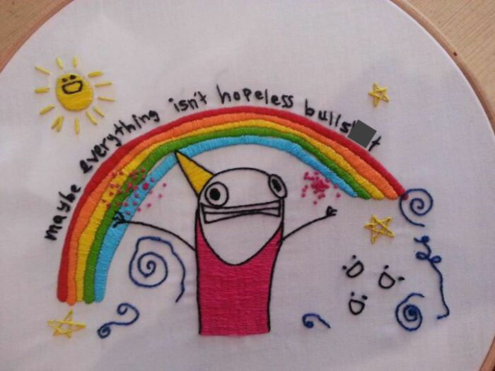 Hyperbole And A Half Embroidery