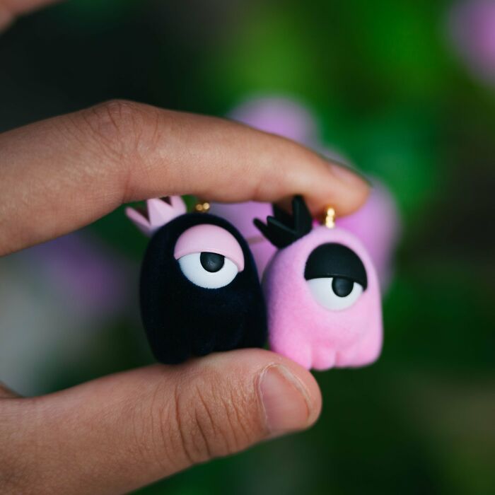 Spent 3 Months, I Finally Completed This One-Eyed Monster Earring Inspired By Mike Wazowski