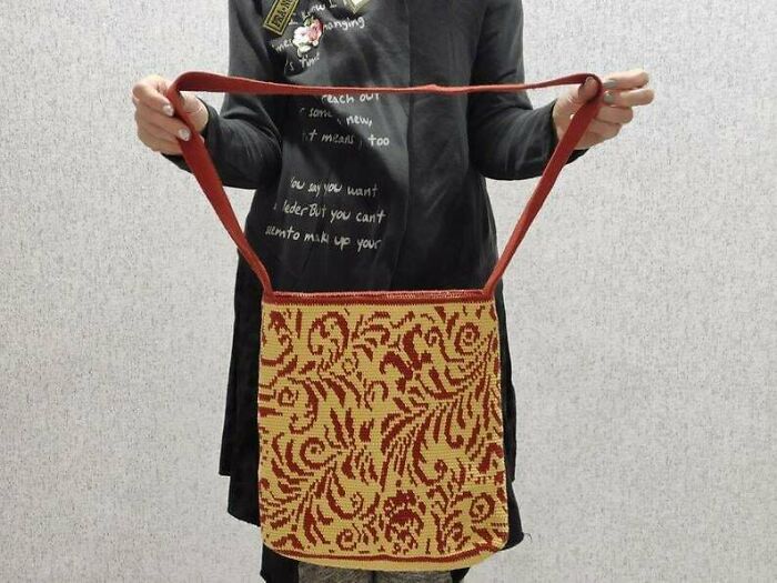 My New Bag Is Crocheted From Cotton Yarn. I Took The Idea On Pinterest, Developed The Pattern And Design Myself