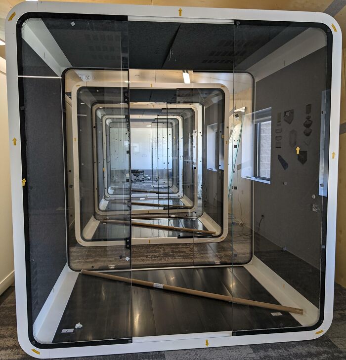 In The Process Of Installing 21 "Privacy Pods" At My Office Job