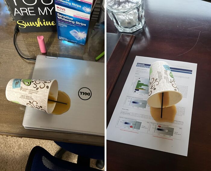  Realistic Spilled Coffee Gag - A Prank Prop That Will Make Anyone Do A Double Take