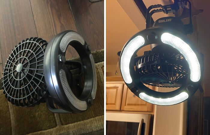 Illuminate And Ventilate Anywhere With The Portable LED Camping Lantern With Ceiling Fan: Your Ultimate Outdoor Companion