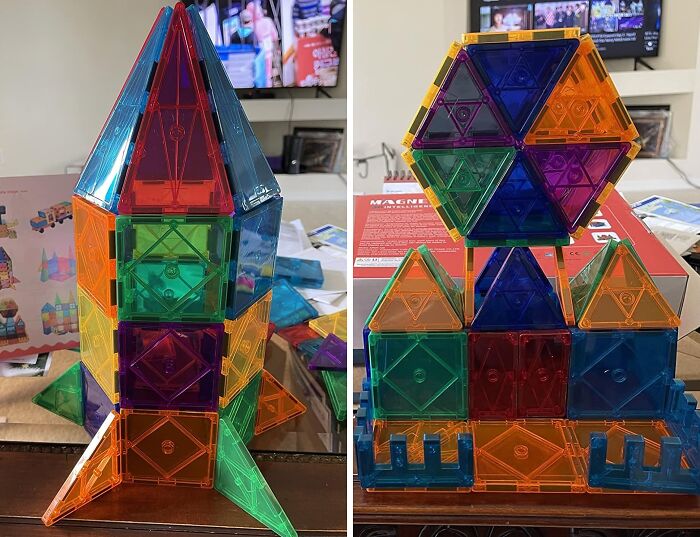 Unlock Creativity With Magnetic Tiles Building Blocks Toy For Kids!