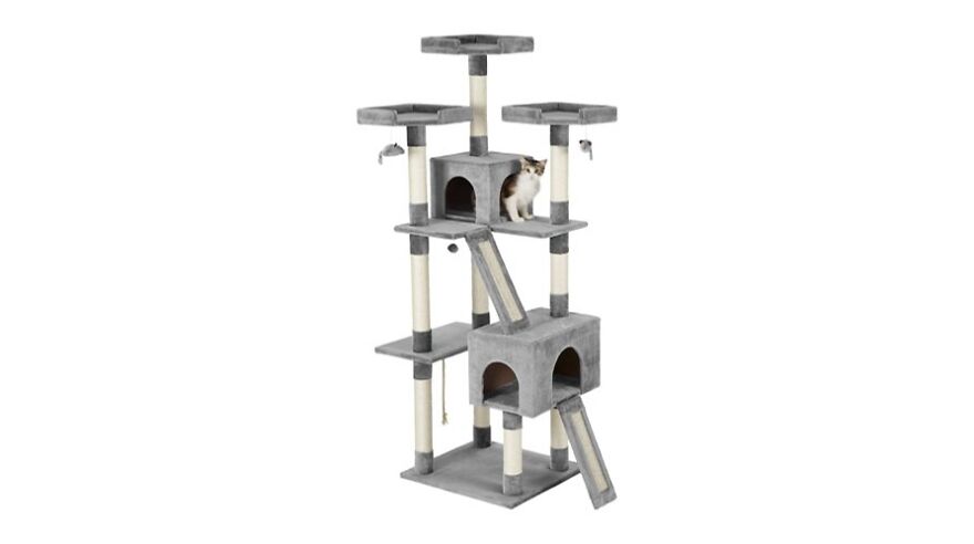 Frisco Faux Fur Cat Tree And Condo