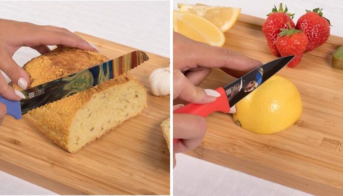 Elevate Your Culinary Creations With The Masterpiece Knife Set: A Perfect Present For Art Lovers!