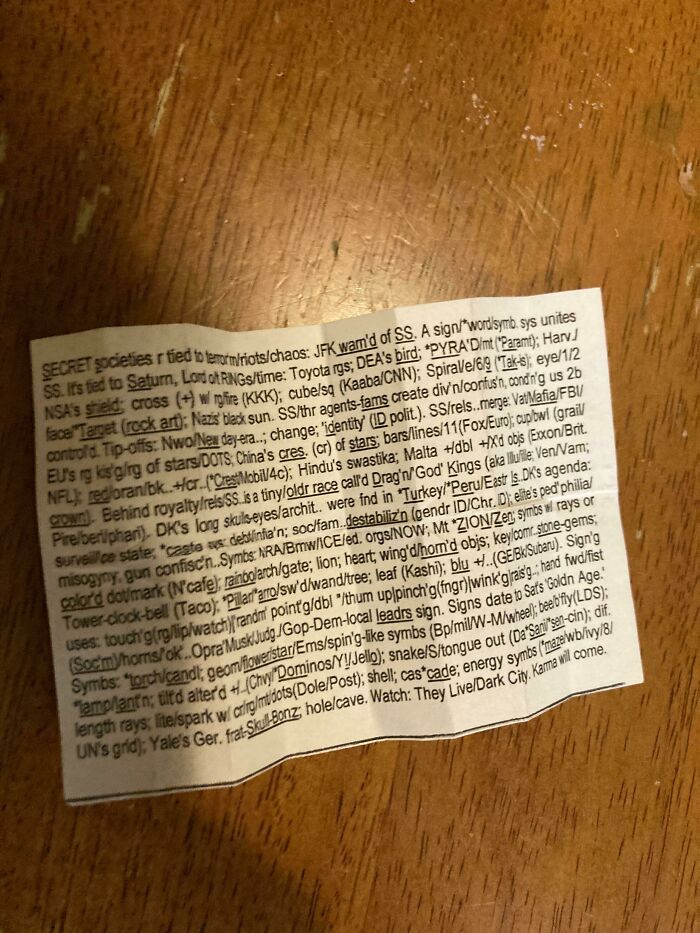 I Just Bought And Opened A Box Of Candy And Found This In The Box. Truly Bizarre