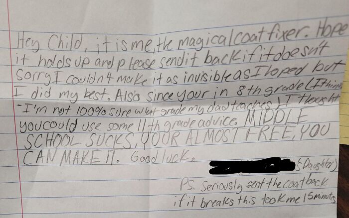 I Asked One Of My Students Who Is Very Poor To Give Me His Torn Coat So I Could Bring It Home For My Daughter To Sew. He Came To Class And Showed Me That He Found This In The Pocket