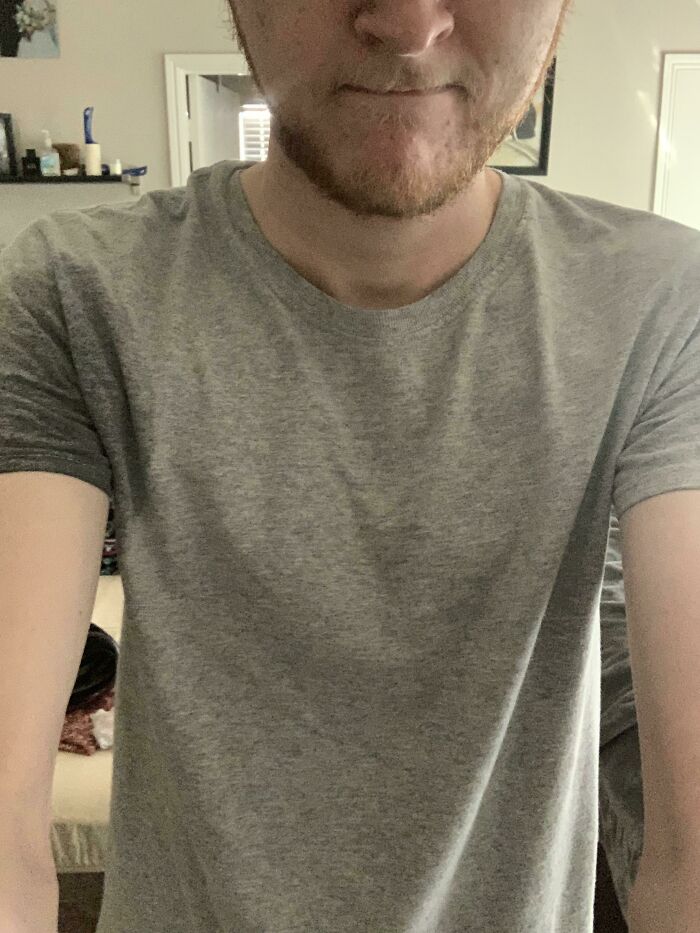 When You Remember To Put On Deodorant, But Only Get Halfway Done Before Getting Distracted And Heading Off To Work