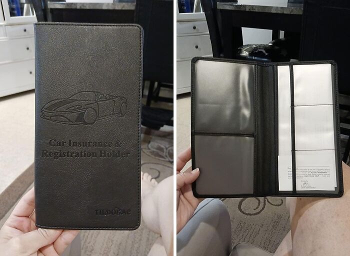  A Car Registration & Insurance Holder: Decluttering Your Glovebox Never Looked So Sleek And Secure