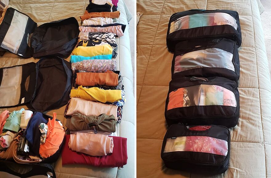 Pack Smart, Travel Easy: Veken Packing Cubes, Your On-The-Go Essentials!