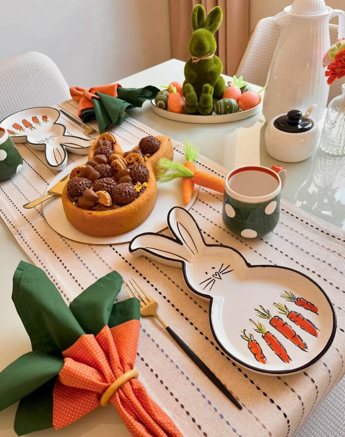 Whimsical Easter Table Setting