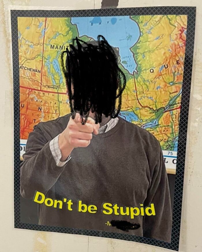 A Sign That My History Teacher Made